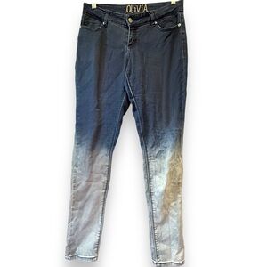 Delia’s Olivia Gradient Acid Wash Bleached Low Rise Skinny Jeans | Vintage Y2K